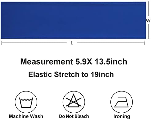 100 Pack Royal Blue Chair Sashes, Spandex Chair Bows Bands for Wedding Party Banquet Decorations, Blue Sashes for Chair Covers - Image 6