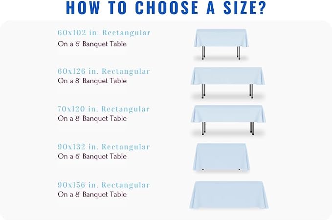 LTC LINENS 10 Pack Fuchsia Rectangular Tablecloths 60 x 126 Inch for 8 Feet Rectangle Banquet Tables with Half-Drop - Stain and Wrinkle Resistant Polyester Fabric Cloth Table Covers for Party, Wedding - Image 5
