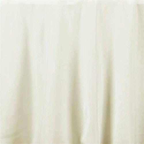 Balsa Circle 6 pcs 108 inch Ivory Round Polyester Tablecloths Fabric Table Cover Linens for Wedding Party Banquet Reception Events Kitchen Dining - Image 2