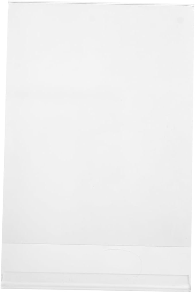Dazzling Displays Clear Acrylic Sign Holder 4 x 6 - Clear Slanted Sign Holder - Premium Acrylic Sign Holder for Office, Retail, Tradeshow and Home Use (10-Pack) - Image 5