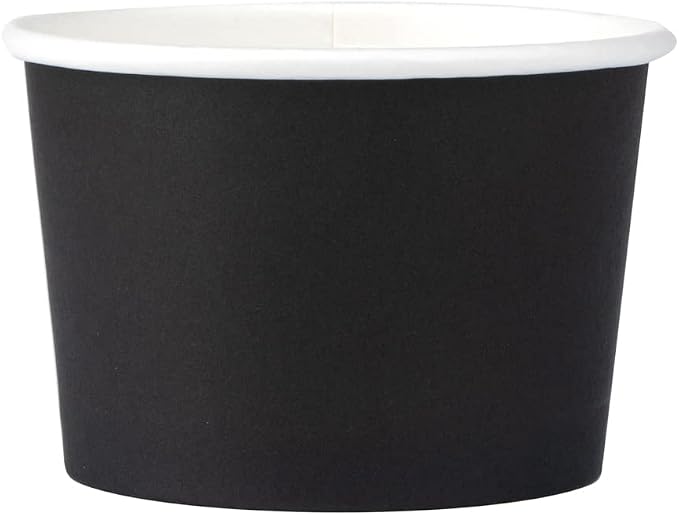 Restaurantware 4 oz Round Black Paper To Go Cup, 50 Pack - Image 17