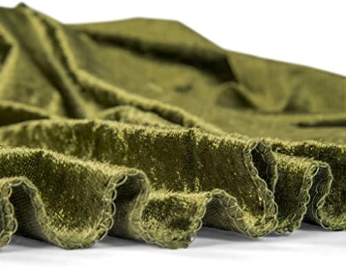 CVL Velvet Photography Drape/Backdrop Curtain Panel w/4" Rod Pockets 10Ft X 52"(1 Panel Only) Olive Green for Wedding, Tradeshow, Showroom, Birthday Party, Theater Stage Decoration - Image 6
