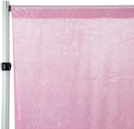 CVL Velvet Photography Drape/Backdrop Curtain Panel w/4" Rod Pockets 10Ft X 52"(1 Panel Only) Pink for Wedding, Tradeshow, Showroom, Birthday Party, Theater Stage Decoration - Image 6