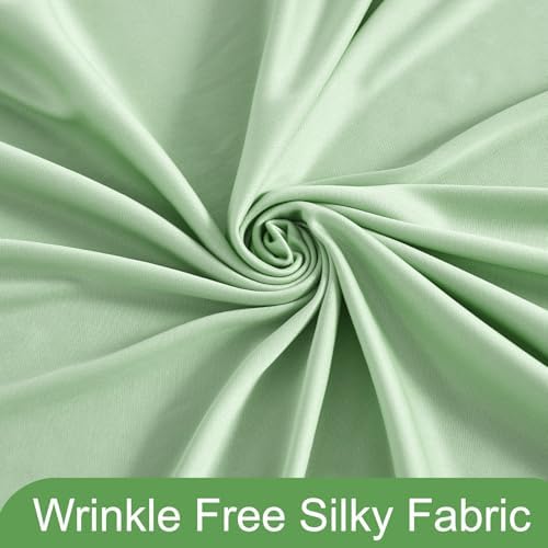 Sage Green Backdrop Curtain for Parties Wrinkle Free Dark Green Photo Curtains Backdrop Drapes Fabric Decoration for Baby Shower Birthday Party Photography 5ft x 8ft,2 Panels - Image 6