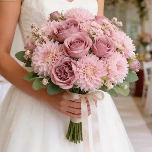 32 Bundles Peonies Artificial Flowers Bulk, Blush Pink - Image 5