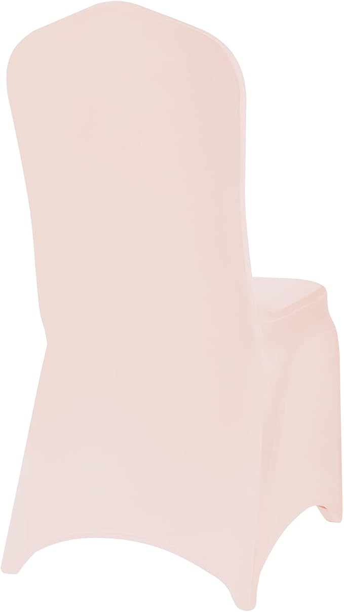 Spandex Chair Covers, 12PCS, Removable Washable Protector Stretch Covers for Living Room, Party, Banquet, Wedding Event, Hotel (Blush Pink) - Image 5