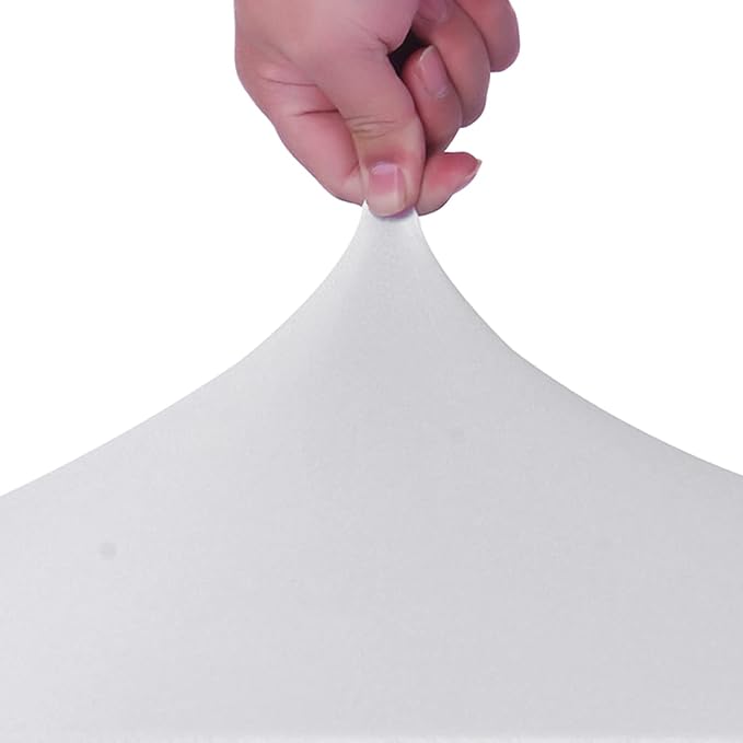 bricia 20 PCS White Stretch Spandex Folding Chair Slipcovers, Dining Room Chair Covers Stretch Chair Slipcovers Protector for Wedding, Banquet, and Party - Image 5
