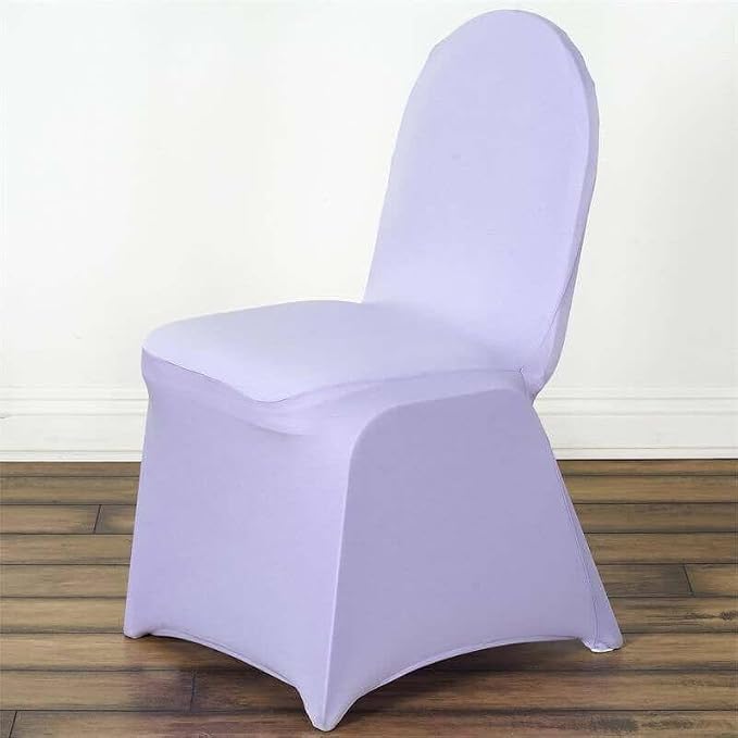 Efavormart 20 PCS Lavender Premium Spandex Stretch Banquet Chair Covers for Dining Chairs Party Wedding Outdoor Events Slip Covers W/Foot Pockets Washable - Image 2