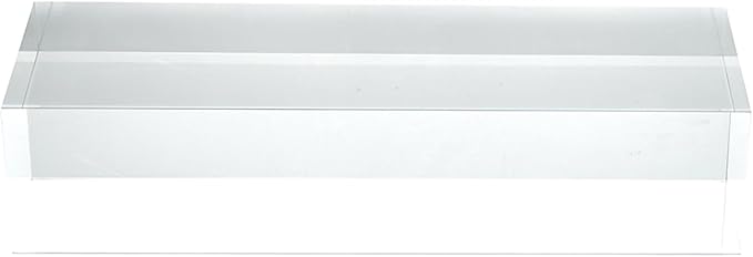 CiaoHER 2in Thickness Solid Acrylic Cube Display Block 2" x 3" x 9" | Clear Polished, Pedestal Stand Riser, Solid Base, 1 Pack - Image 3