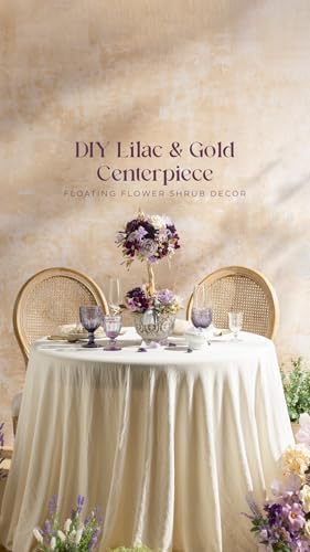Ling's moment Purple Artificial Wedding Flowers Deluxe Combo, Lilac & Cream - Image 5
