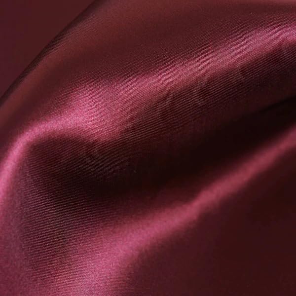 Balsa Circle 50 Burgundy Satin Elegant Chair Cover Bows Sashes Wedding Banquet Decorations Party Supplies Engagement Events Reception - Image 7