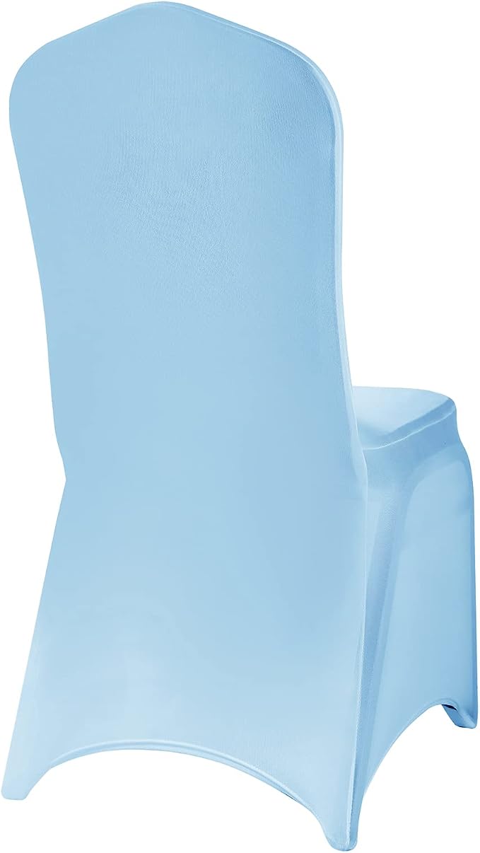 Spandex Chair Covers, 12PCS, Washable Protector for Living Room, Party, Banquet, Wedding, Hotel (Blue Mist) - Image 5