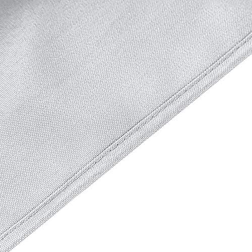 10 pcs 132 inch Silver Round Polyester Tablecloths Fabric Table Cover Linens | 132" Washable Fabric Table Cloth Covers for Wedding Party Polyester Reception Buffet Events Catering Dining Kitchen - Image 7