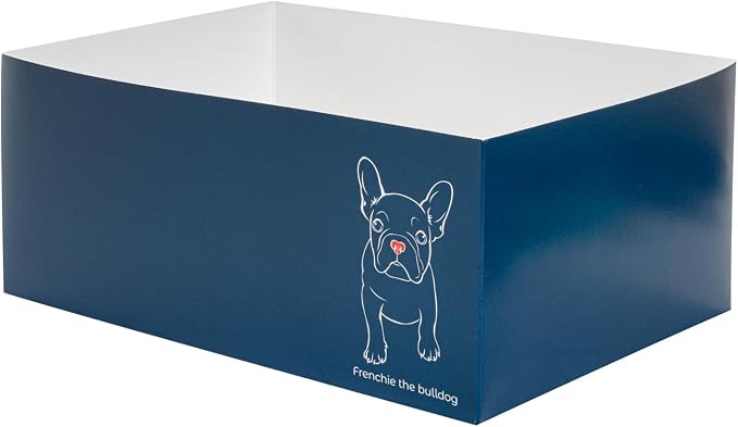 Restaurantware Bio Tek 8.4 x 6.1 x 3.5 Inch Burger Trays 100 Disposable Paper Food Trays - Sustainable Sturdy Frenchie Paper Movie Snack Trays For Meals Snacks And Baked Goods - Image 2