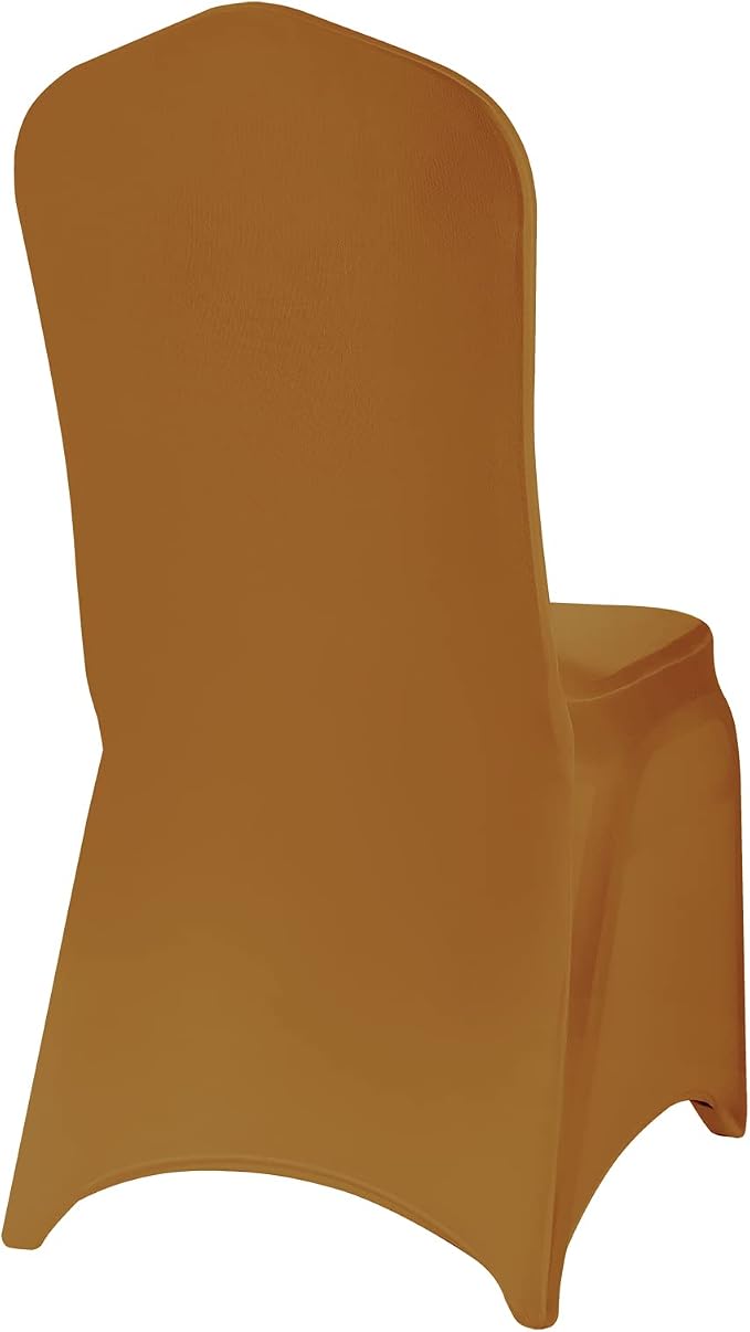 Spandex Chair Covers, 25PCS, Washable Protector for Living Room, Party, Banquet, Wedding, Hotel (Gold) - Image 5