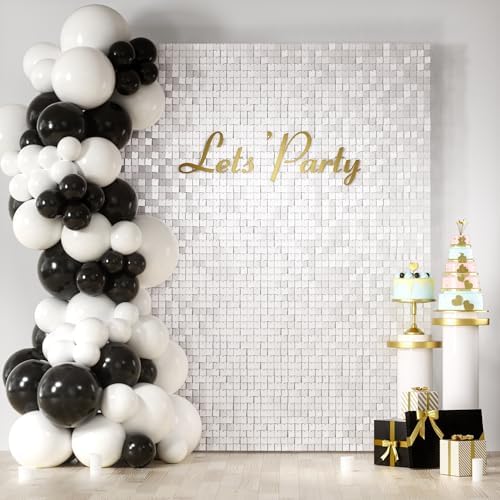 COKAOBE LiteGrid Series Shimmer Wall Backdrop - 24Pcs Matte White by COKAOBE