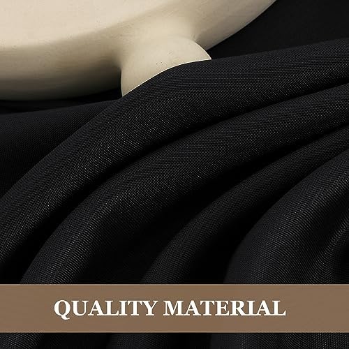 Fitable 6 Pack Black Round Tablecloths 70 Inch for 36"-48" Tables - Image 7