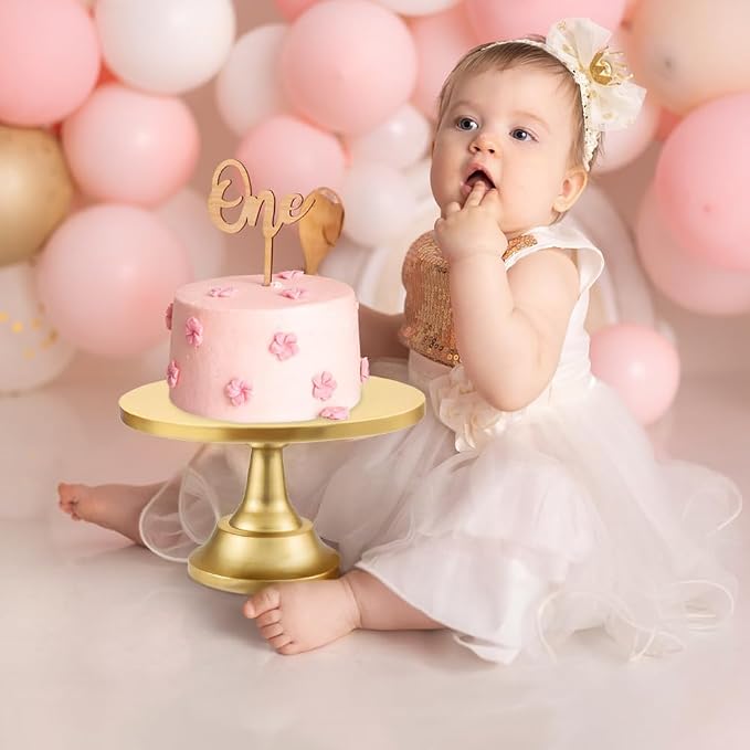 3 Pcs Cake Stand with 20Pcs Cakeboard Round, Cake Stand Set Disc Diameter 8" 10" 12", Perfect Dessert Table Display Set, Cupcake&Cake Stands for Party, Wedding, Birthday (Gold) - Image 7