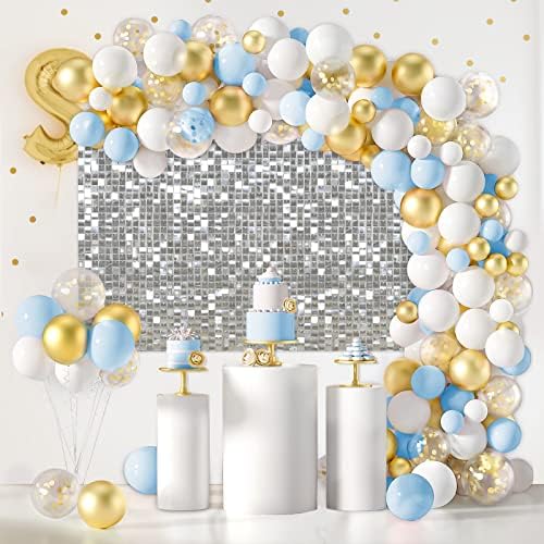 Silver Shimmer Backdrop Wedding Disco Backdrops Sequin Wall Panels - Image 5