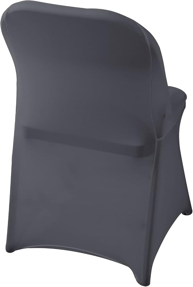 Spandex Chair Cover,12PCS,Living Room Folding Chair Covers,Removable Chair Covers Washable Protector Stretch Chair Cover for Party, Banquet,Wedding Event,Hotel(Gray) - Image 5