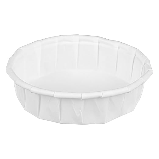 Restaurantware-Sustain 1 Ounce Portion Cups, 2000 Disposable Condiment Cups - Compostable, Versatile, White Paper Sample Food Cups, Stylish, For Serving Dips, Jams, Sauces, Nuts, And More by Restaurantware