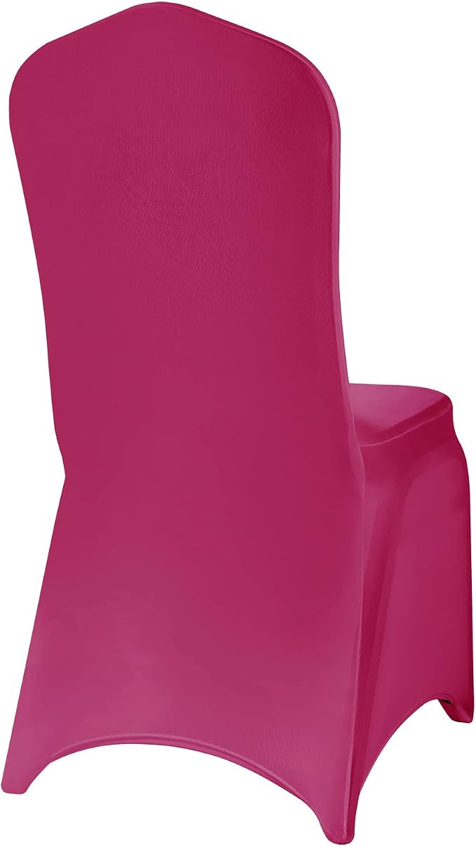 Spandex Chair Covers, 25PCS, Washable Protector for Living Room, Party, Banquet, Wedding, Hotel (Fuchsia) - Image 5