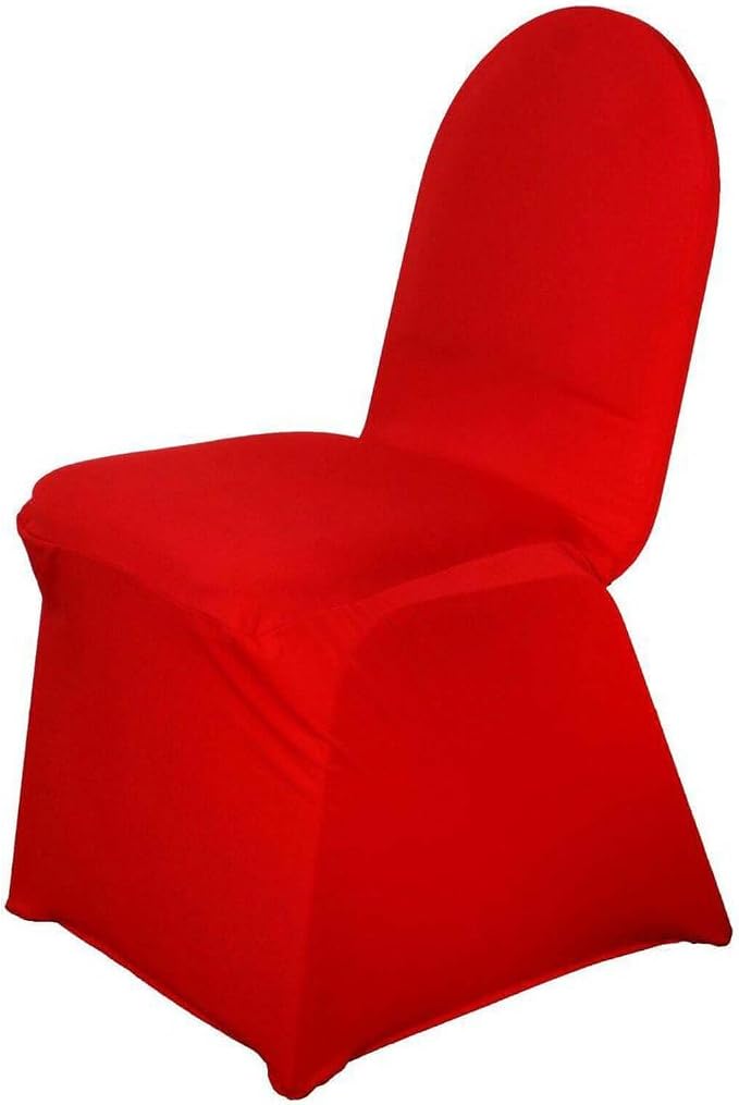 Efavormart 1 Set Red Stretchy Spandex Fitted Banquet Chair Covers for Party Dining Chairs Wedding Banquet Outdoor Event Catering Slip Covers - Image 9