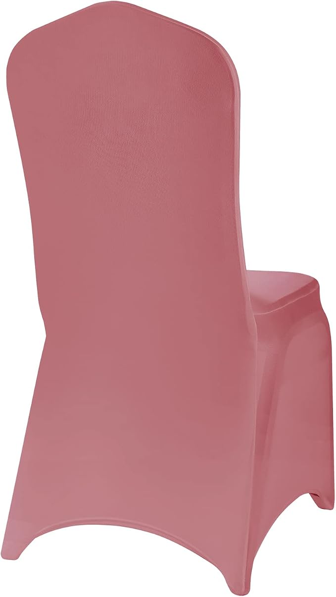 Spandex Chair Covers, 25PCS, Washable Protector for Living Room, Party, Banquet, Wedding, Hotel (Dusty Pink) - Image 5