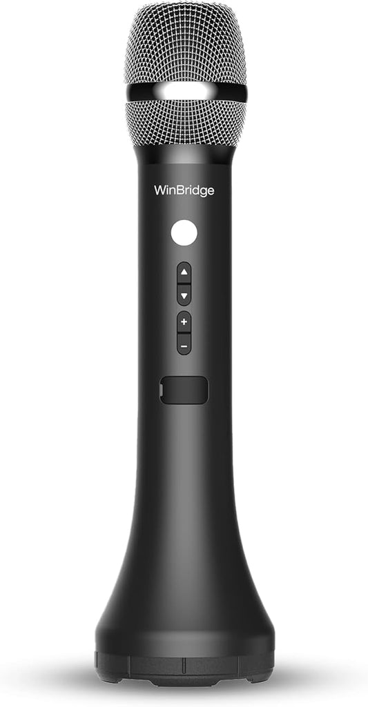 Bluetooth Microphone Wireless Voice Amplifier, Professional Intelligent Noise Cancelling Handheld/Desktop Mic Speaker, 15W Wireless Mic with 3 Sound Effects for Teaching Singing Speaking Karaoke H9