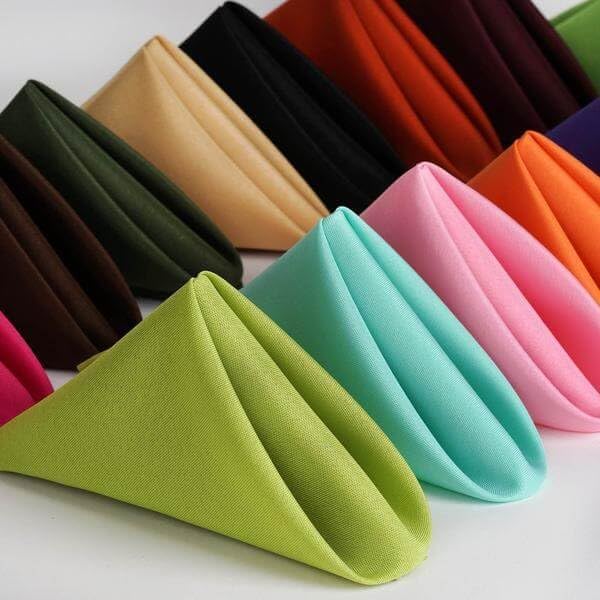 Efavormart Premium Cloth Napkins Set of 25, 17x17 Inch Yellow Seamless Dinner Napkins, Washable Linen Table Napkin Cloth with Hemmed Edges for Weddings, Party and Banquet - Image 2