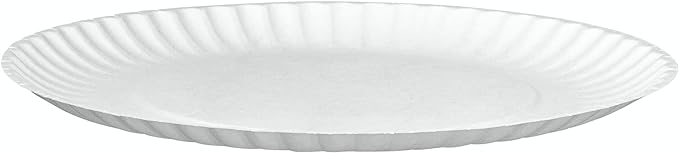 GUSTO [Case of 2000 9 Inch Uncoated White Paper - Disposable Party Plates, Decorative Paper for Crafts - (Formerly Comfy Package) - Image 2