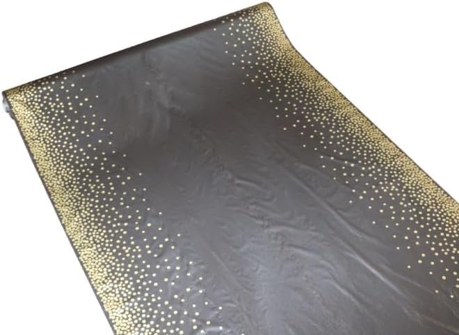 QSD Black with Gold Dots Banquet Tablecloth Roll-300 Feet Long (26 Colors) - NO Folds or Creases (Super Fast Set UP) - Quality Supplies Direct - Image 5