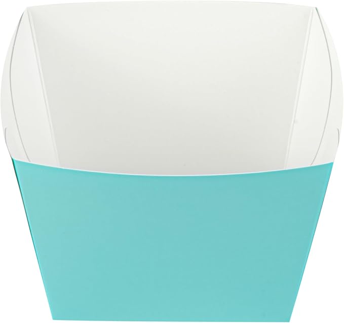 Restaurantware Square Turquoise Paper Snack Box, 200 Pack - Image 13