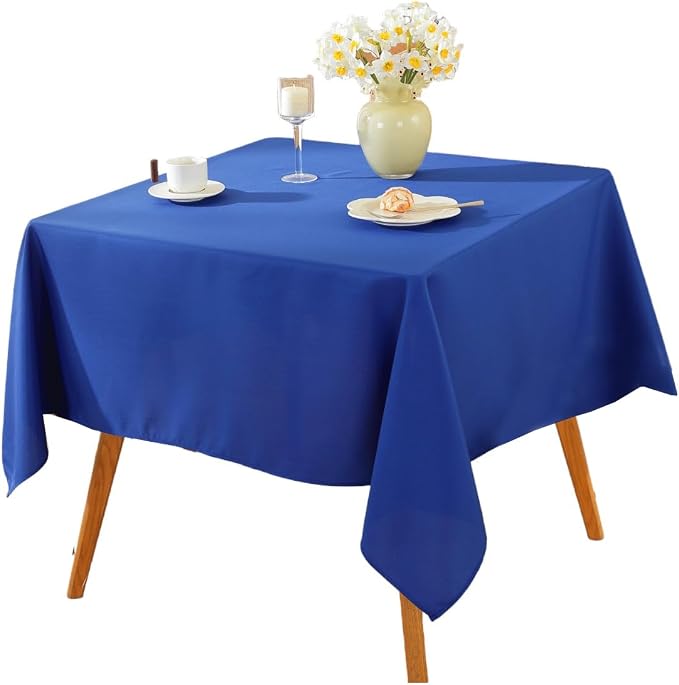 5 Pack Square Tablecloth 70 x 70 Inch Royal Blue Tablecloth, Polyester Fabric Washable Table Cloth for Home, Party, Wedding or Restaurant Use. - Image 2