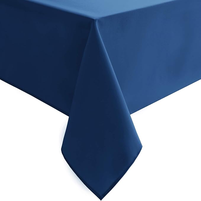 Hiasan Table Cloth Rectangle, Royal Blue, 30 x 60 Inch, 1 Pack | Waterproof, Wrinkle Resistant, Washable Fabric Tablecloth for Dining Room/Kitchen/Outdoor Use by Hiasan