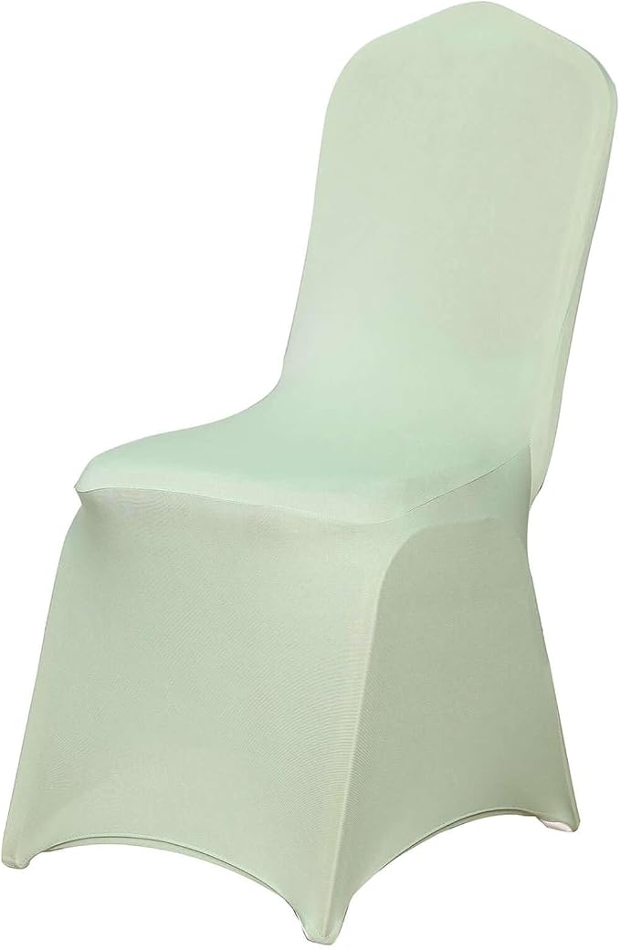 Tableclothsfactory Sage Green Stretchy Spandex Fitted Banquet Chair Cover Dinning Event Slipcover for Wedding Party Banquet Catering - Image 3