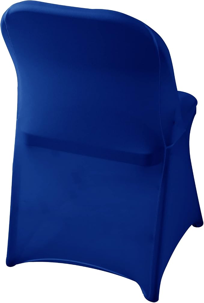 Spandex Chair Cover,12PCS,Living Room Folding Chair Covers,Removable Chair Covers Washable Protector Stretch Chair Cover for Party, Banquet,Wedding Event,Hotel(Royal Blue) - Image 5