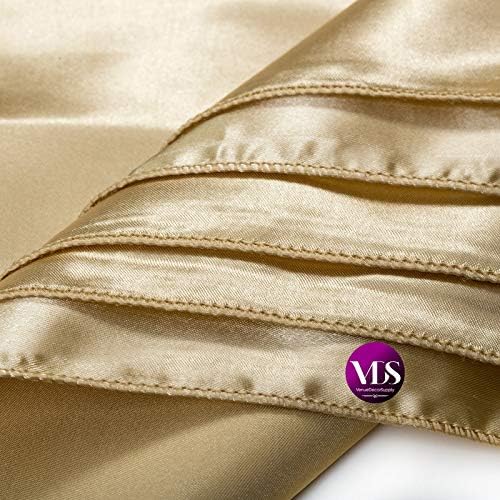 VDS - 150 Pieces | Satin Napkins 20 x 20 Inch Square | Kitchen & Dinner Table Napkins Cloths Handkerchief for Restaurant Bistro Wedding Christmas Birthday Party Dinner Decoration (Champagne) - Image 3