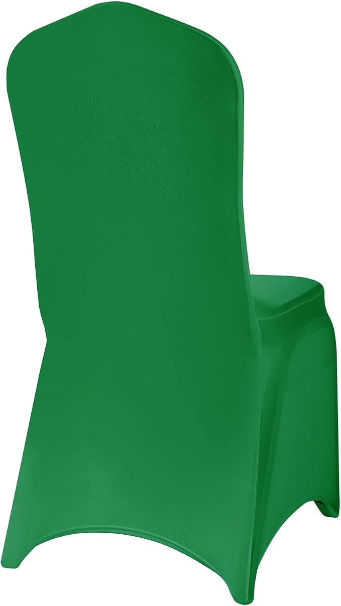 Spandex Chair Covers, 12PCS, Washable Protector for Living Room, Party, Banquet, Wedding, Hotel (Emerald) - Image 5