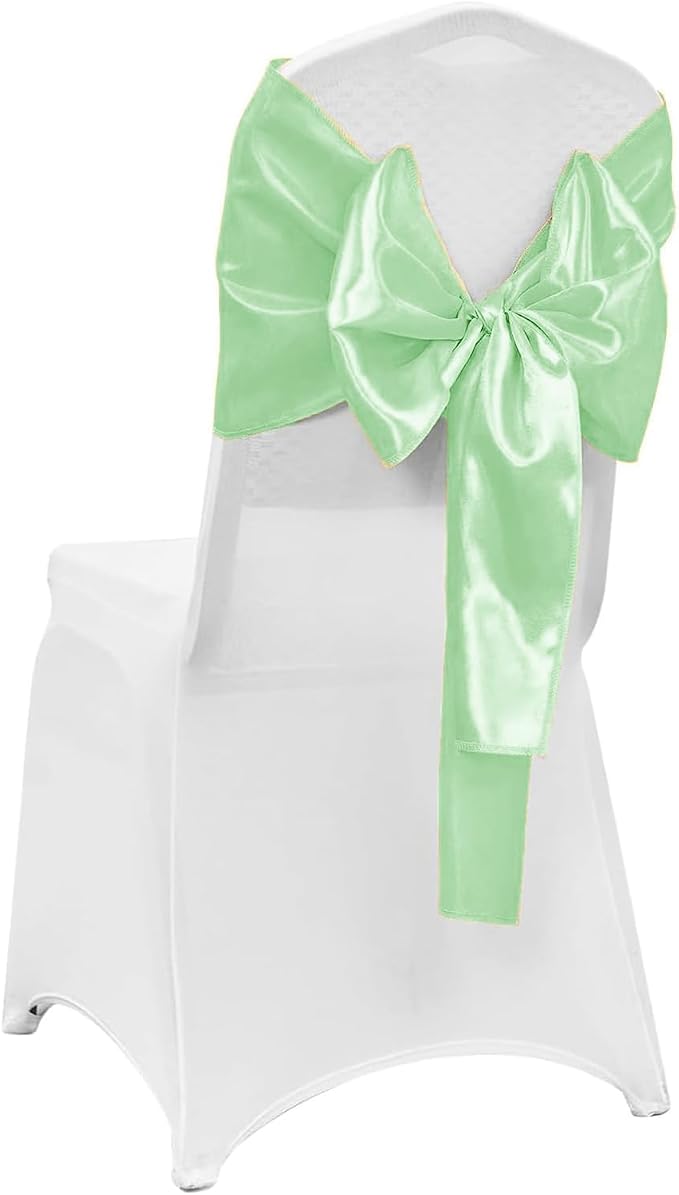 4-Pack Mint Green Satin Table Runner 12 x 108 Inch Long Fuchsia Bright and Smooth Silk Fabric Table Runner for Wedding Banquet Birthday Party Decoration - Image 6