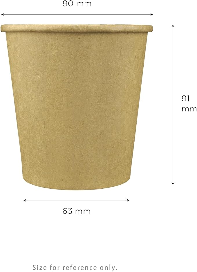 Karat 10 oz Coffee Cups, Disposable Paper Hot Cups Kraft, 90mm, 1000ct | C-K510K, Double Poly Lined, Leak-Resistant Design, Restaurants and Cafes, Tea Service, Hot/Cold Beverages - Image 8