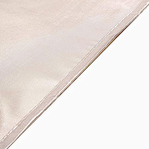 Balsa Circle 50 Beige Satin Elegant Chair Cover Bows Sashes Wedding Banquet Decorations Party Supplies Engagement Events Reception - Image 5