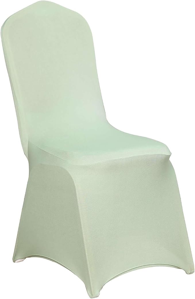 Efavormart 1 Set Sage Green Stretchy Spandex Fitted Banquet Chair Covers for Party Dining Chairs Wedding Banquet Outdoor Event Catering Slip Covers - Image 9