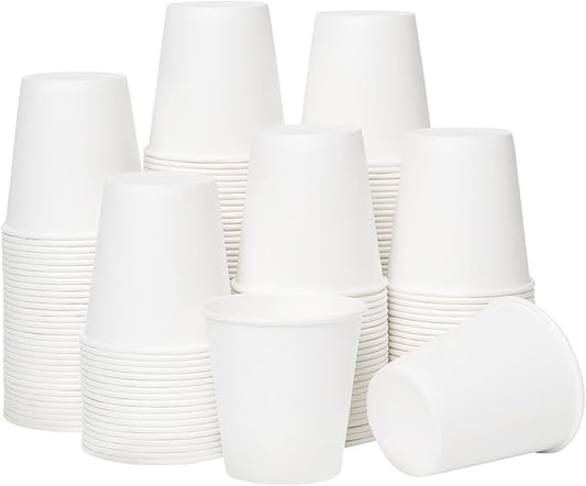 RACETOP 3 oz Bathroom Paper Cups, 200 Pack, Disposable Mouthwash Cups | Thickened Paper, Leak-proof, BPA-free, Small Paper Coffee Cups, Ideal for Bathroom, Daily Use, Taste Cups for Market by RACETOP