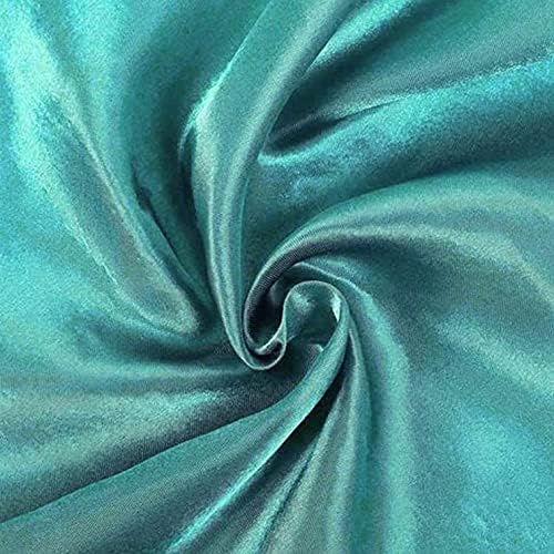 Balsa Circle 5 pcs 12 x 108 inch Turquoise Satin Table Runners Wedding Table Top Party Supplies Reception Linens Decorations - Image 4