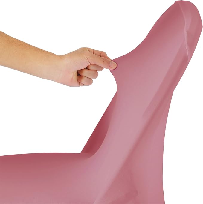 Spandex Chair Cover,25PCS,Living Room Folding Chair Covers,Removable Chair Covers Washable Protector Stretch Chair Cover for Party, Banquet,Wedding Event,Hotel(Dusty Pink) - Image 6