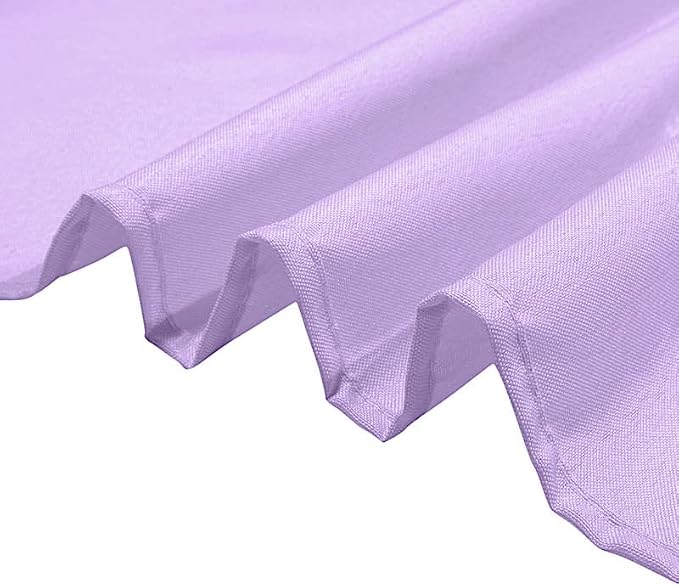 Balsa Circle 6 pcs 120 inch Lavender Round Tablecloths Polyester Fabric Table Cover Linens for Wedding Party Reception Banquet Events Kitchen Dining - Image 7