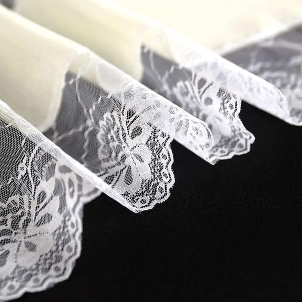 Efavormart 16"x108" Ivory Faux Burlap Jute Lace Table Runner Boho Chic Rustic Decor - Image 8