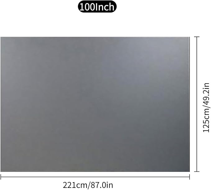 Projector Screen, 3D/4K/1080p HD Portable Projector Screen Outdoor Projector Screen for Movies, Games, Sports Games, Photos, Documents, Education (Diochecr9n2apsv0-3)