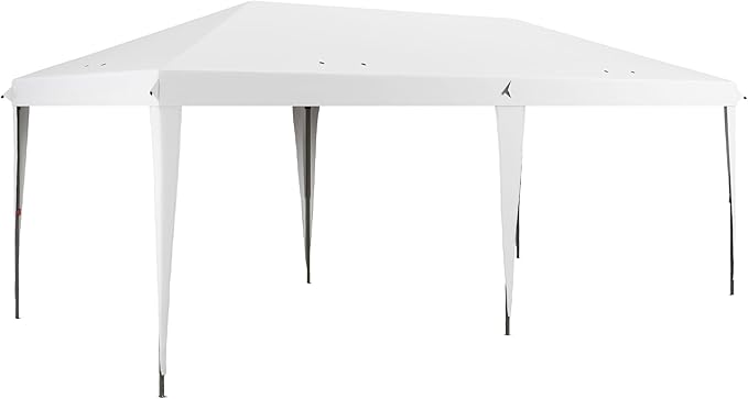 Outsunny 10' x 20' Pop Up Canopy Tent, Upgraded Heavy Duty Tents for Parties, Outdoor Instant Gazebo Sun Shade Shelter with Carry Bag, for Catering, Events, Wedding, Backyard BBQ, White